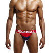 JOCKMAIL Mens Underwear Thongs Sexy Doubles Pants Cotton Sweats Underwear GAY