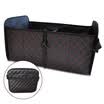 YUECAR car trunk storage box storage box telescopic folding 50L black&red leather car accessories