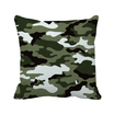 Camouflage Line Art Grain Illustration Pattern Square Throw Pillow Insert Cushion Cover Home Sofa Decor Gift