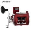 YUMOSHI 12 Ball Bearings High Speed Fishing Reel with Electric Depth Counting Multiplier