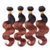 Ombre Cheap Black Weft Body Wave Brazilian Hair Bundles for Sale 8A Best Quality Real Virgin Hair Extension 4 Pcs DHL Free Ship