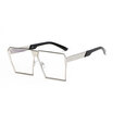Fashion Oversized Square Men Sunglasses Hot Popular Women UV400 Gradient Vintage Brand Designer Eyeglasses Frames Rimless Glass