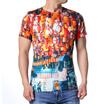 Mens O-neck Comics Print Pullover T-Shirts