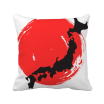 Black Map Abstract Japan Square Throw Pillow Insert Cushion Cover Home Sofa Decor Gift