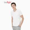 INTERIGHT bottoming shirt mens cotton ammonia V-neck color short-sleeved bottoming shirt white XXL