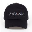 2018 new arrival MELANIN letter embroidery baseball cap women snapback hat adjustable men fashion Dad hats wholesale