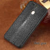 Genuine Leather Phone Case For Vivo X9 X9S Plus Case Natural Pearl Fish Skin Back Cover