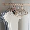 Bingyou luxury aluminum alloy hangers no clothes clothes rack hangers non-slip clothes hanging colorful silver 5 pieces 42cm