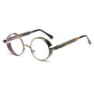 Round Metal Sunglasses Steampunk Men Women Fashion Glasses Brand Designer Unisex Retro Vintage Round Sunglasses UV400
