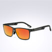 UV400 Mens Polarized Sunglasses Silver&Black