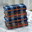 Jie Li Ya Grace cotton towel classic plaid wash towel 100G strip 72 34cm soft absorbent adult cotton mens wash plaid face towel value family four