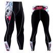 New Fashion Mens Compression Pants 3D Print Quick Dry Skinny Leggings Tights Fitness MMA Pants Stitching Tousers