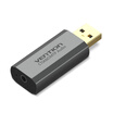 VENTION USB external independent sound card free drive headphone converter laptop computer chicken configuration game independent sound card adapter upgrade gray VAB-S19-H