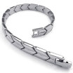 Hpolw Mens Stainless Steel Bracelet One Direction Arrows Silver