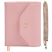 Kinbor leather A6 tri-fold hand account notebook creative Messenger bag lady diary schedule hand account book white cloud above DTB6194