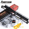 AMPCOM Super five 24-port patch panel 1U rack cabinet cable engineering gold plating