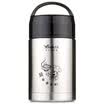 China&Asia stew pot vacuum insulation braised pot lunch box porridge pot 1000ml black HM-1000