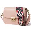 Vini viney Bolso Messenger bandolera ancha de piel de vaca femenina pequeña bolsa cuadrada a la moda Versión coreana del bolso bandolera salvaje Marea bandolera Anna roja