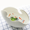 Yunxiang ceramic vase creative home white eggshell burning crafts ornaments spring full garden trumpet