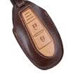 Huazhuang Suzuki Fengqi key bag color matching smart three-button brown car leather key case