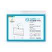 Jinlongxing Glosen bolsa de archivo borde impermeable transparente cubierta de certificado funda de goma dura A3 horizontal 9323