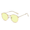 New Women Retro Round Metal Frame Sunglasses Brand Designer Women Oval Sunglasses Vintage oculos de sol UV400