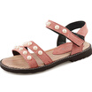 2018 New Children Sandals for Girls Shoes Kids Summer Beach Girls Open Toe Flat Pearl Sandals Fashion Comfortable
