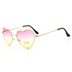Hot Sun glasses Women Coated Lenses New heart Shaped Sunglasses Elegant Lady Sunglasses Love Shape Eyeglasses 11 Color Gold