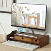 Double square brown love double drawer computer monitor increased computer bracket rack display bracket computer base monitor base computer increased rack