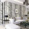 3D Wallpaper Nordic Style Forest Birch Murals Background Roll Decor Art Nature for Living Room Bedroom TV Backdrop Hotel Decor