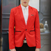 Mens Fashion Blazer Casual Suit Slim Fit Jacket Wedding Dress