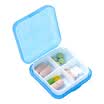 Wanshijia Cross Four Small Pill Box Thicken Portable Mini Portable Health Pill Box Storage Box JD-NG-19 Green