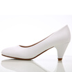 YALNN Concise OL Women shoes leather 5cm med High Heel Shoes Classic White Pumps Office Girls Shoes