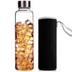 Jingdong supermarket Jiahong orange cloth sets of 550ml fashion glass bottle transparent