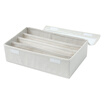 NetEase strict selection with cotton&linen underwear storage box multi-function underwear towel socks bra finishing box storage box storage box multi-class classification box 15