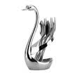 US kitchen maxcook more fork fruit fork stainless steel seven-piece Swan Lake Series MCGC-TE007 3 fruit fork 3 coffee more thick storage convenience