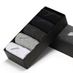 Mens breathable striped cotton socks