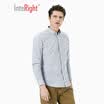 INTERIGHT fashion hit color shirt men&39s business long sleeve blue yellow 40 yards