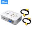 eKL KVM switch 2 port USB multi-computer VGA switcher video KVM manual two in one out shared mouse&keyboard display printer sharing device 21A