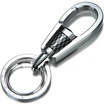 JOBON Bangzhong key chain ring car key chain chain embedded carbon fiber mother ring waist hanging JP-100C chrome