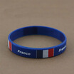 1pcs Sports Silicone Wristbands World Cup Flag Bracelet Souvenir Men Football Fans ID Elastic Basketball Wrist Strap 2018