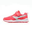 Li Ning childrens shoes for men&women childrens breathable non-slip soft midsole Velcro running shoes YKFN042-4 fluorescent orange red fire dragon red 34