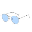 New Women Retro Round Metal Frame Sunglasses Brand Designer Women Oval Sunglasses Vintage oculos de sol UV400