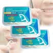 Flosser Dental Flexible Cepillo Interdental Dientes Stick Fácil Alcance Cuidado Oral Hilo Portátil Pick Round Thread 50 unids caja 3