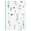 Kinbor 120 sheets of B6 grid hand book hand book notepad square lattice stationery notebook flower path - gift DTB40037
