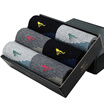SEPTWOLVES Mens business leisure cotton socks perspiration-absorbing&breathable Average size 6-pair set 90826