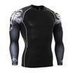 Mens MMA Fitness T Shirts Fashion 3D Tee Wolf Long Sleeve Compression Shirt Bodybuilding Crossfit Brand Clothing Fitness