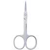 Excellent UPLUS stainless steel elbow narrow curved makeup beauty scissors nose hair cut pruning false eyelashes repair eyebrows cut dead skin cut