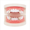 Akane Hip Hop Golden Teeth Grill Top And Bottom Grill Tooth Mouth Punk Teeth Hats Cosplay Party Tooth Rapper Jewelry Gifts