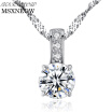 MSXNEOW 925 Sterling-Silver Pendants Necklace for Women Fine Jewelry Christmas Gift Engagement Silver Jewelry for Women SN0042